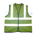 Chaqueta de hombre reflectante de alta visibilidad de doble color, chaqueta de chaleco de seguridad con cremallera